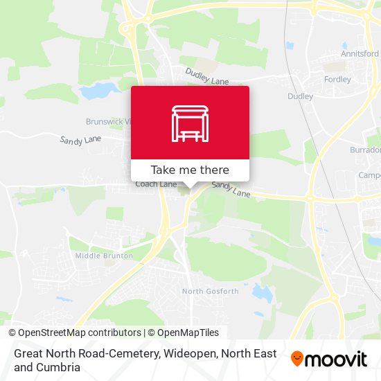 Great North Road-Cemetery, Wideopen map