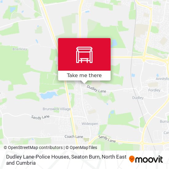 Dudley Lane-Police Houses, Seaton Burn map