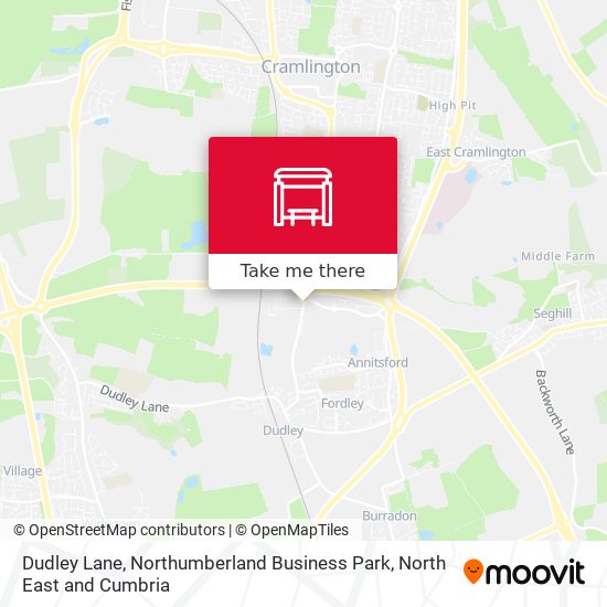 Dudley Lane, Northumberland Business Park map