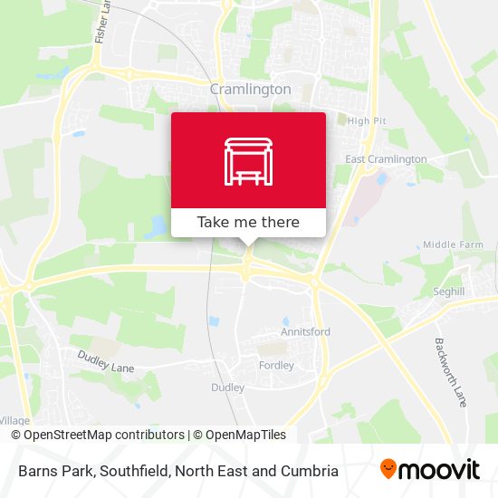 Barns Park, Southfield map