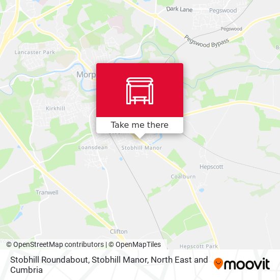 Stobhill Roundabout, Stobhill Manor map