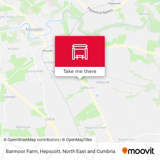 Barmoor Farm, Hepscott map