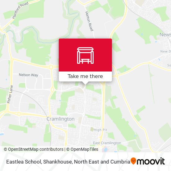 Eastlea School, Shankhouse map