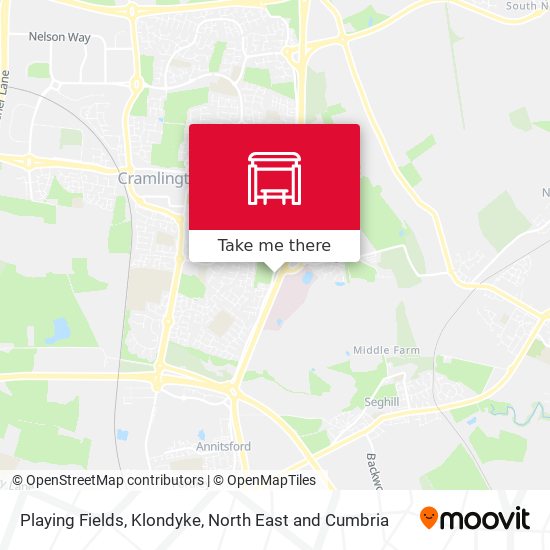 Playing Fields, Klondyke map