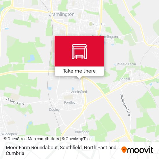 Moor Farm Roundabout, Southfield map