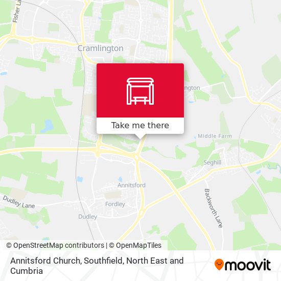 Annitsford Church, Southfield map