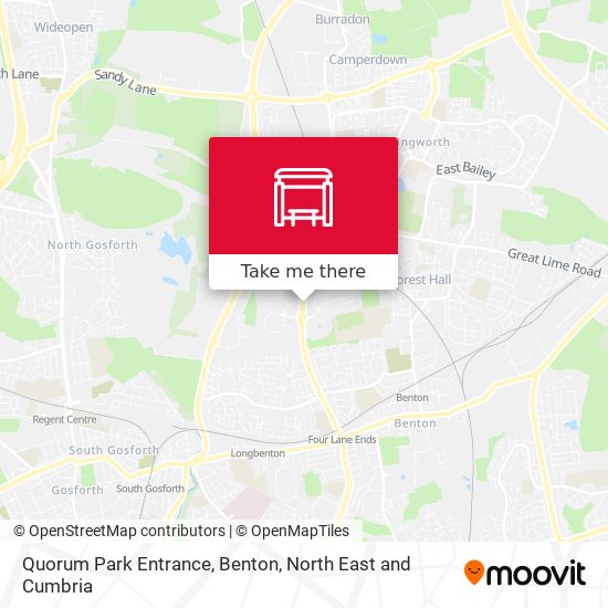 Quorum Park Entrance, Benton map