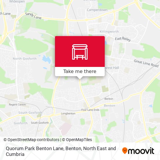 Quorum Park Benton Lane, Benton map