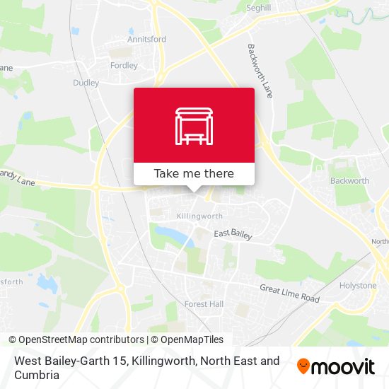 West Bailey-Garth 15, Killingworth map