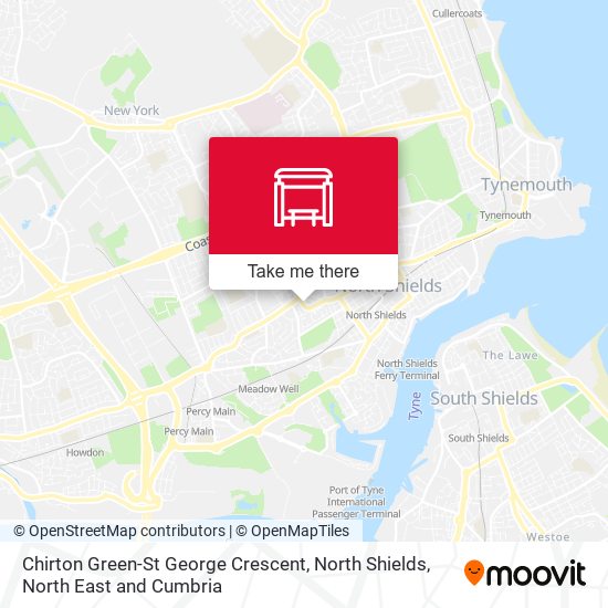 Chirton Green-St George Crescent, North Shields map