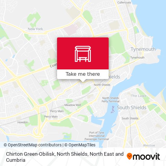 Chirton Green-Obilisk, North Shields map