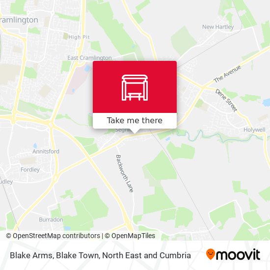 Blake Arms, Blake Town map