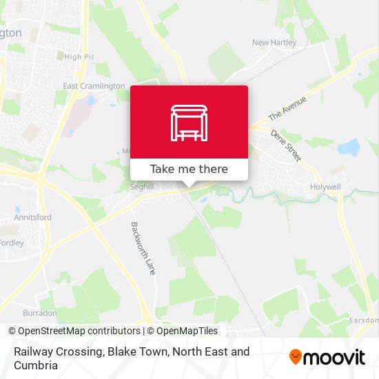 Railway Crossing, Blake Town map