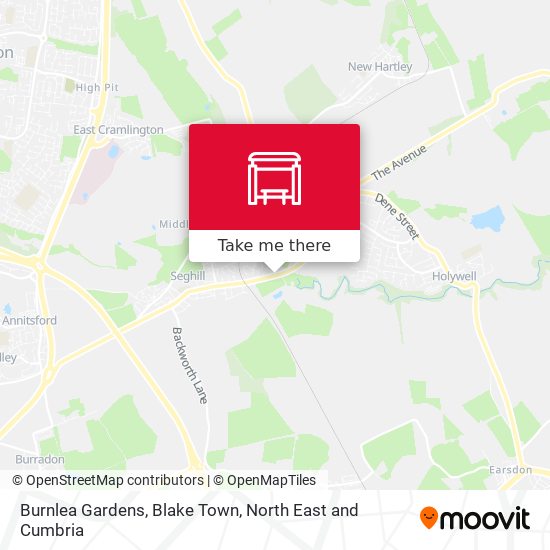 Burnlea Gardens, Blake Town map