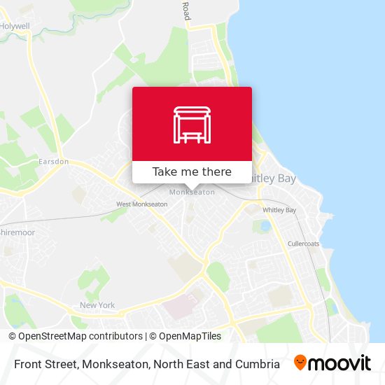 Front Street, Monkseaton map