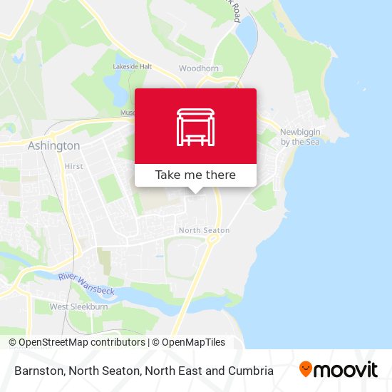 Barnston, North Seaton map