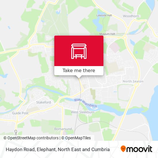 Haydon Road, Elephant map