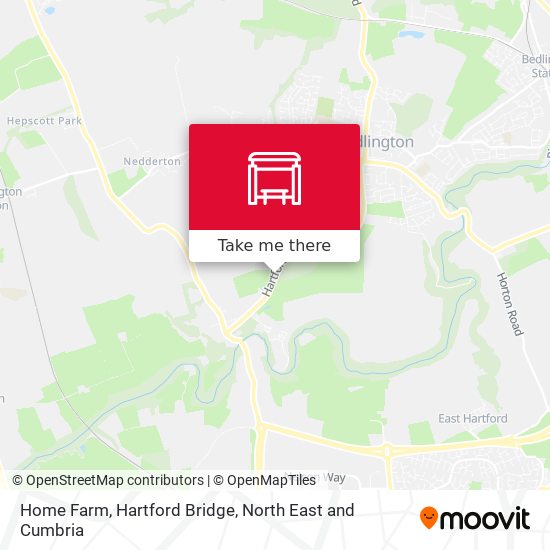 Home Farm, Hartford Bridge map