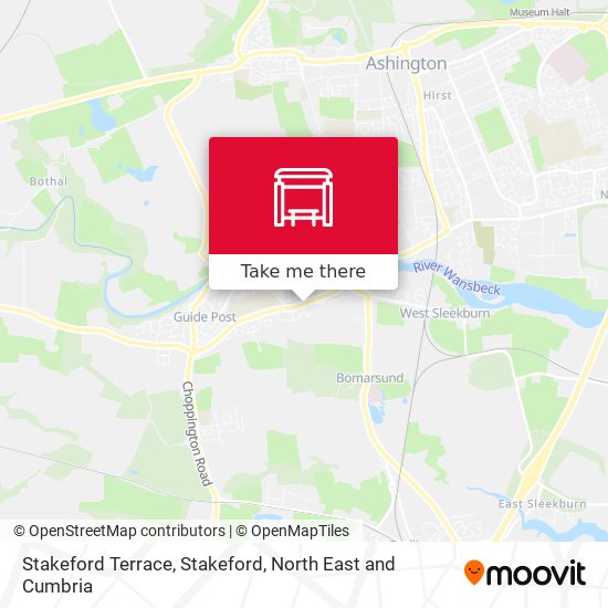 Stakeford Terrace, Stakeford map