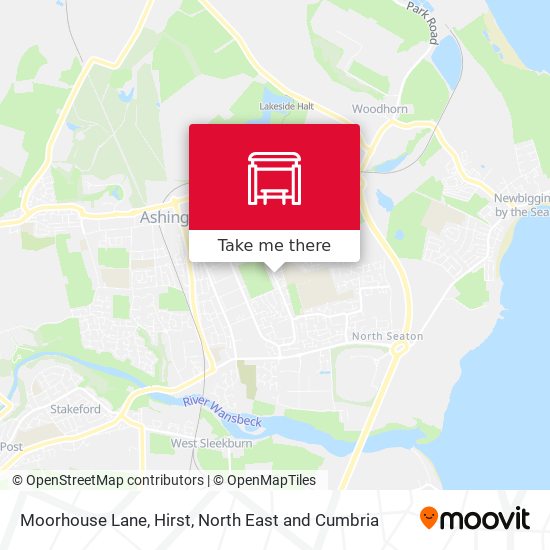 Moorhouse Lane, Hirst map