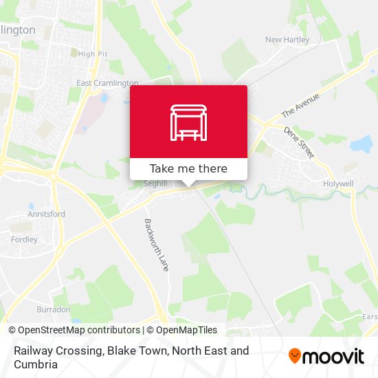 Railway Crossing, Blake Town map