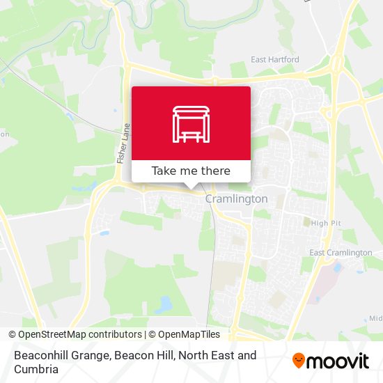 Beaconhill Grange, Beacon Hill map