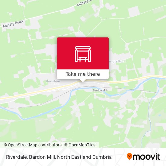 Riverdale, Bardon Mill map