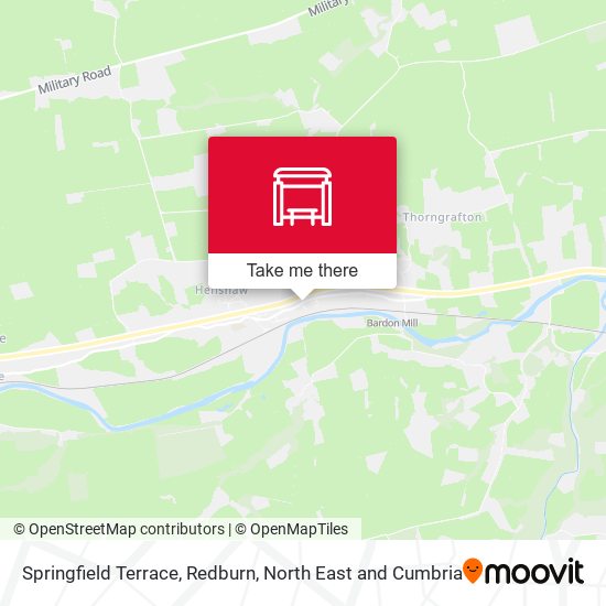 Springfield Terrace, Redburn map