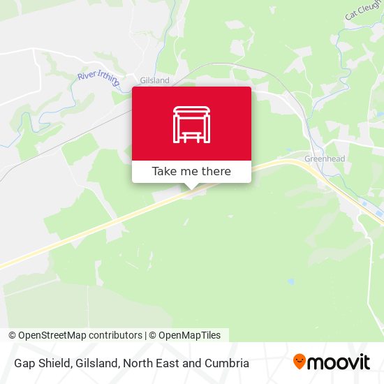 Gap Shield, Gilsland map