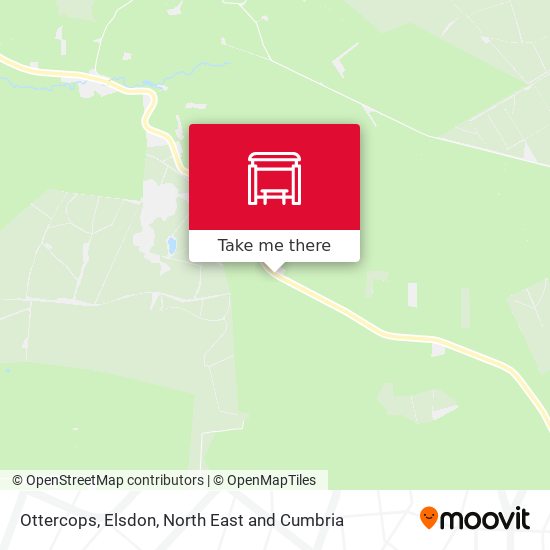 Ottercops, Elsdon map