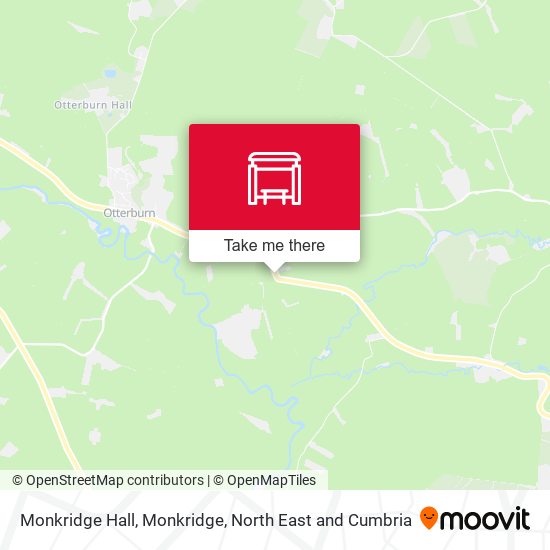 Monkridge Hall, Monkridge map