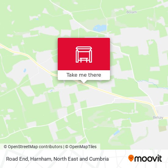 Road End, Harnham map