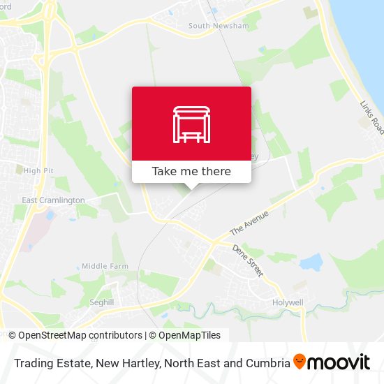 Trading Estate, New Hartley map