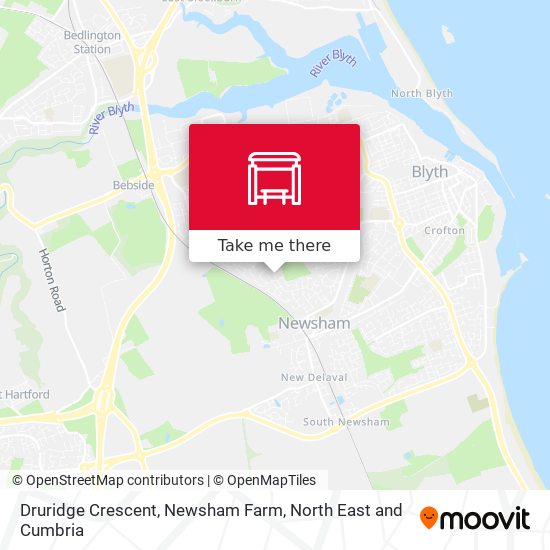 Druridge Crescent, Newsham Farm map