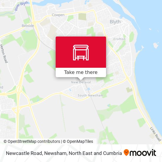 Newcastle Road, Newsham map