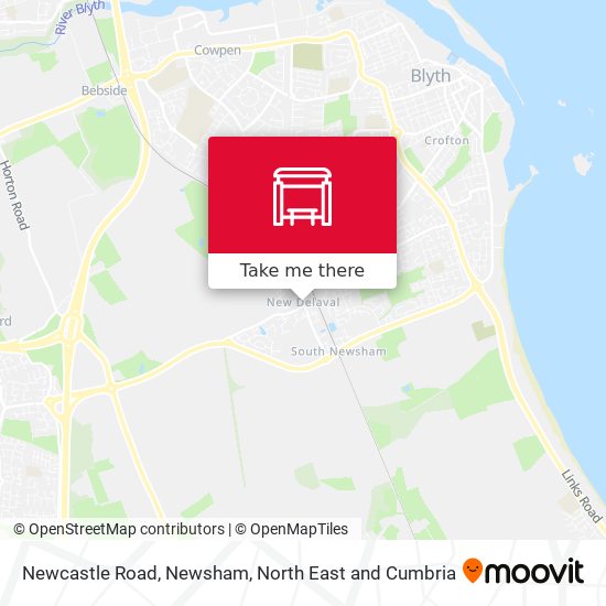 Newcastle Road, Newsham map