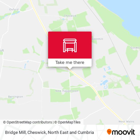 Bridge Mill, Cheswick map