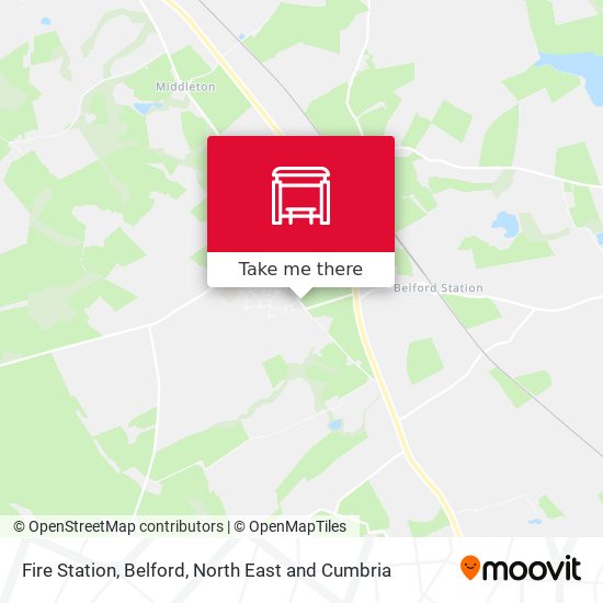 Fire Station, Belford map