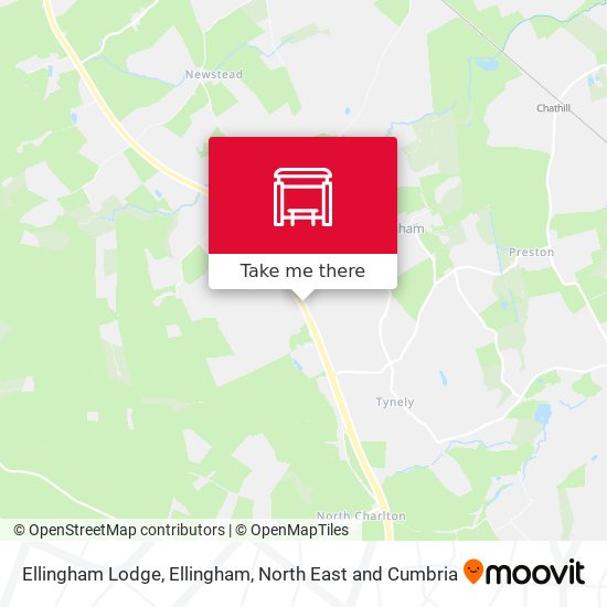 Ellingham Lodge, Ellingham map