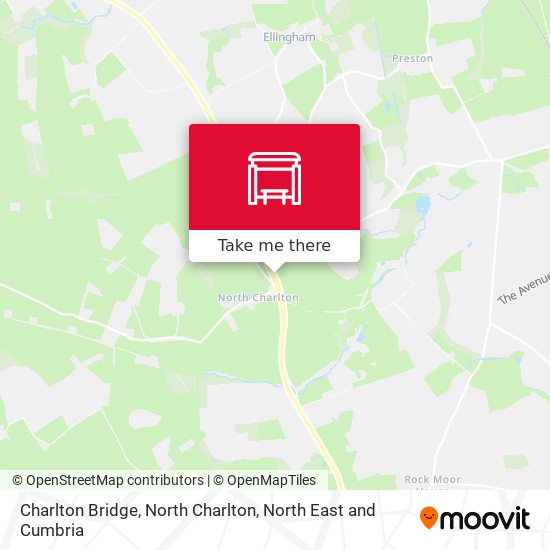 Charlton Bridge, North Charlton map