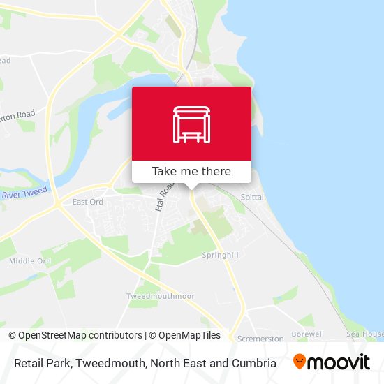 Retail Park, Tweedmouth map