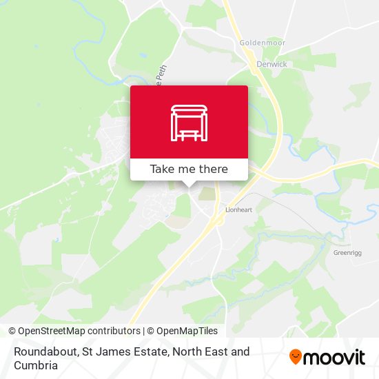 Roundabout, St James Estate map