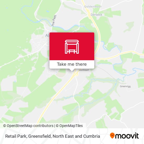 Retail Park, Greensfield map