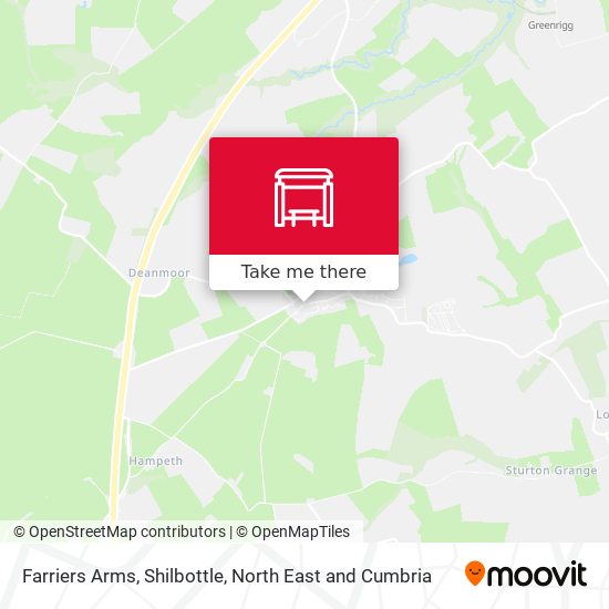 Farriers Arms, Shilbottle map