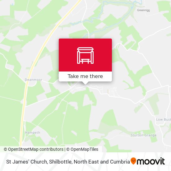 St James' Church, Shilbottle map