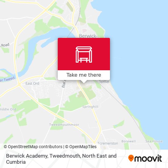 Berwick Academy, Tweedmouth map