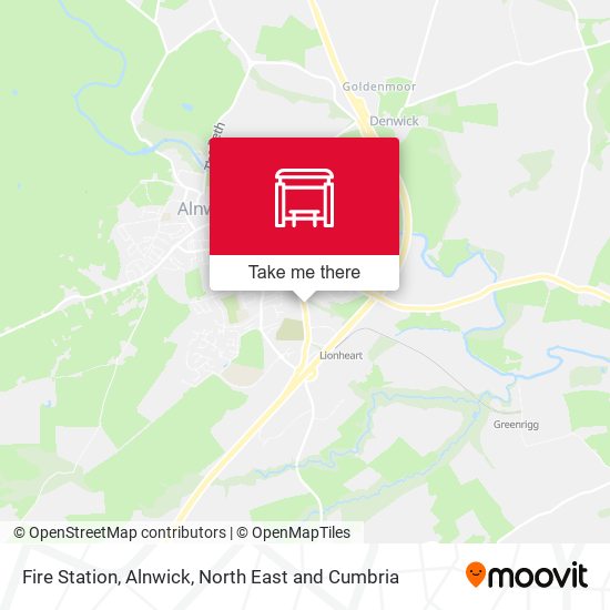 Fire Station, Alnwick map