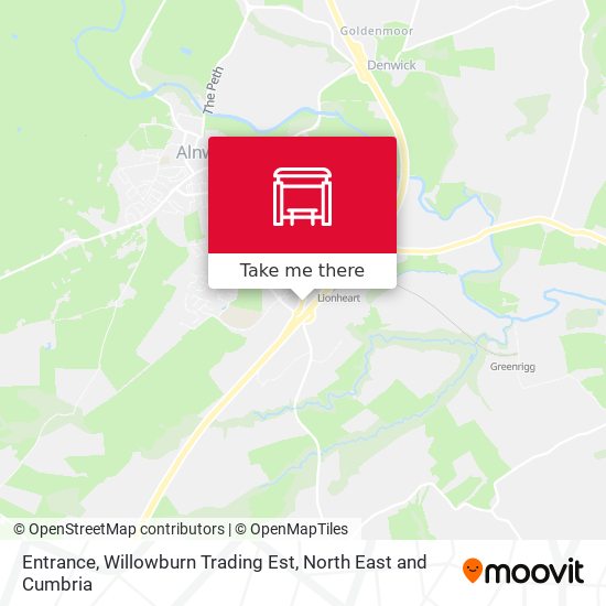 Entrance, Willowburn Trading Est map