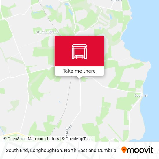 South End, Longhoughton map