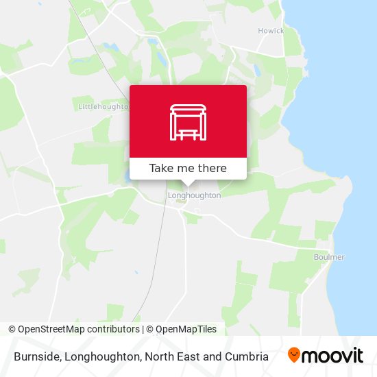 Burnside, Longhoughton map